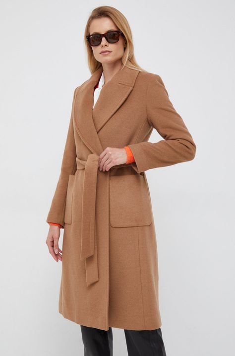 Вовняне пальто Lauren Ralph Lauren
