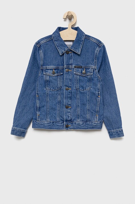 Otroška jeans jakna Calvin Klein Jeans
