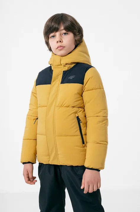 Παιδικό μπουφάν 4F χρώμα: κίτρινο