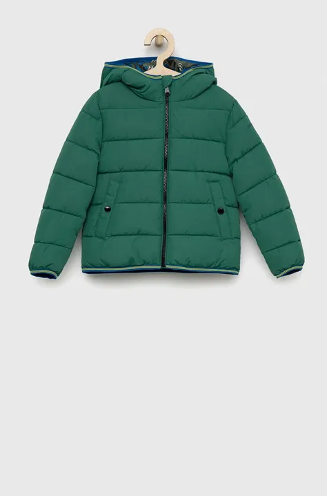 Otroška jakna Geox zelena barva