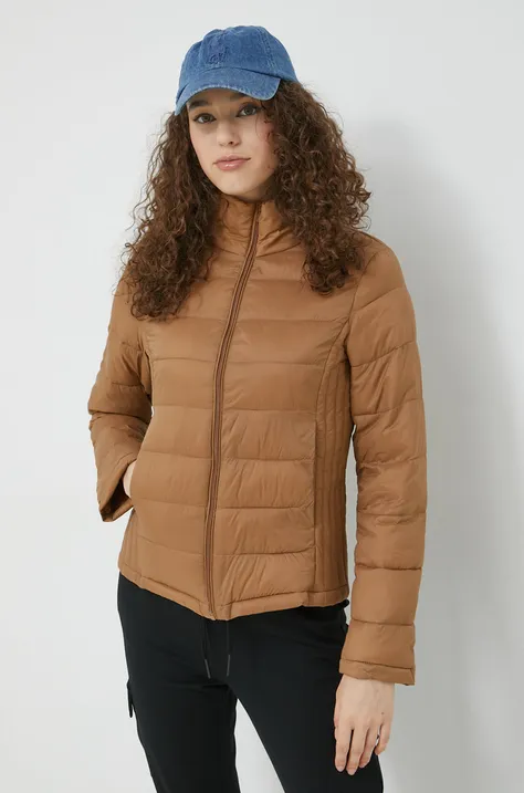 Куртка Vila жіноча колір коричневий перехідна