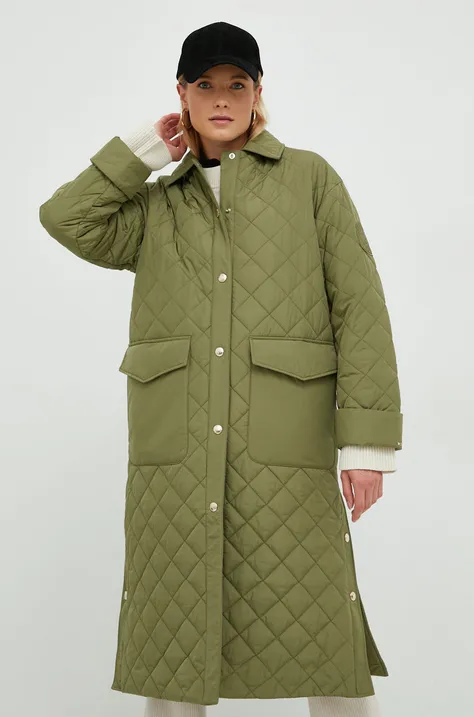 Куртка Tommy Hilfiger жіноча колір зелений перехідна