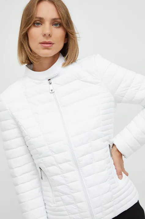 Куртка Guess жіноча колір білий перехідна