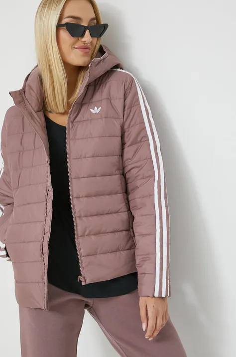 adidas Originals kurtka damska kolor różowy przejściowa
