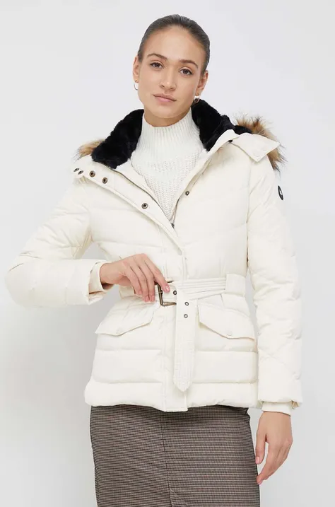 Пуховая куртка Pepe Jeans Alisa женская цвет бежевый зимняя