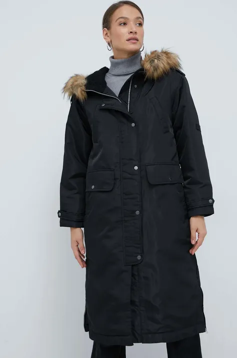 Куртка-бомбер Pepe Jeans жіночий колір чорний перехідна