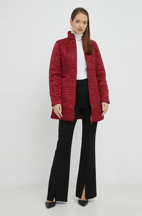 Куртка Guess жіноча колір бордовий перехідна