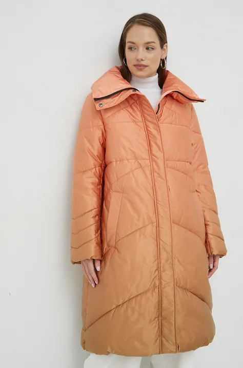 Guess kurtka damska kolor pomarańczowy zimowa