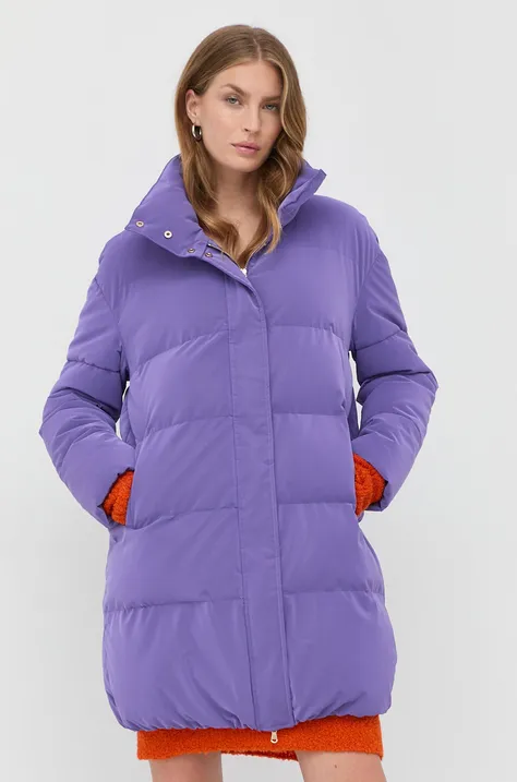 Patrizia Pepe kurtka damska kolor fioletowy zimowa