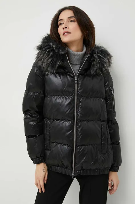 Geox kurtka damska kolor czarny zimowa