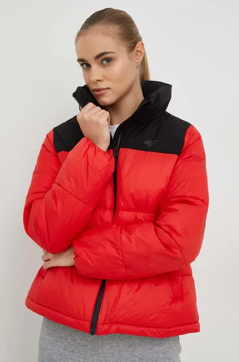Куртка 4F жіноча колір червоний перехідна