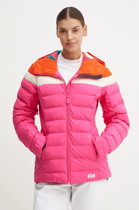 Helly Hansen kurtka narciarska IMPERIAL PUFFY kolor różowy 65690