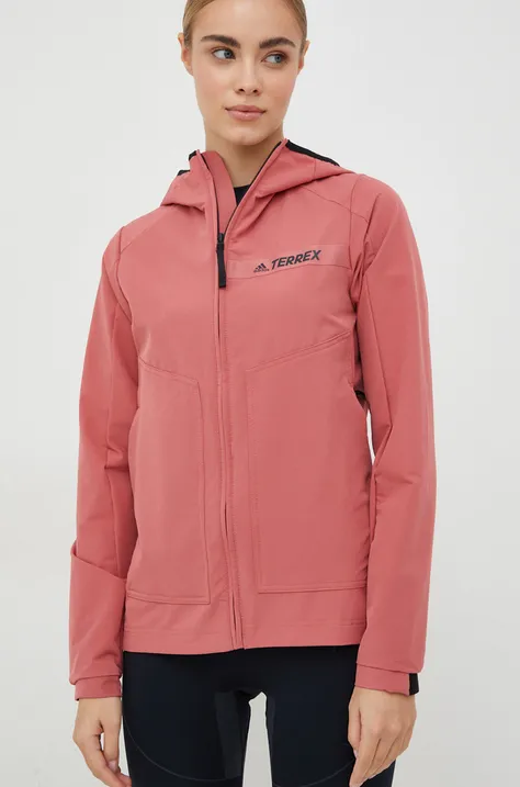 Outdoorová bunda adidas TERREX Multi růžová barva
