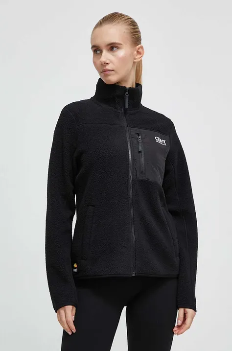 Colourwear gyapjú pulóver fekete, nyomott mintás
