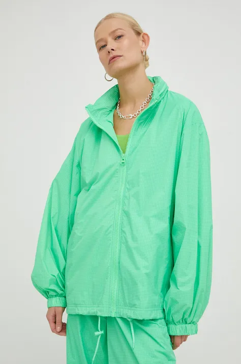 American Vintage kurtka damska kolor zielony przejściowa