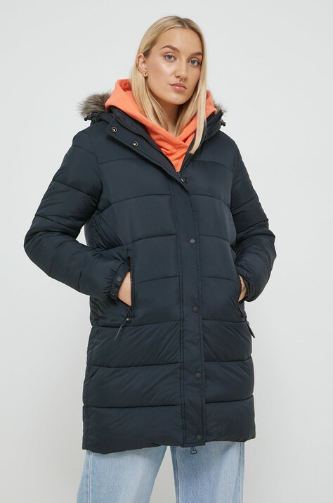 Куртка Superdry женская цвет чёрный зимняя