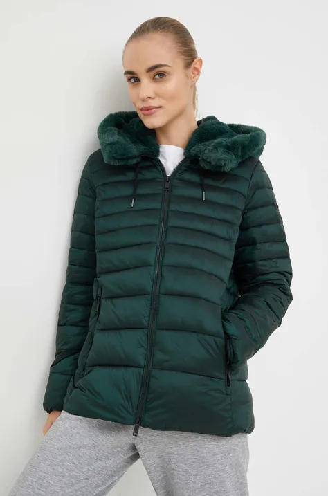 CMP kurtka damska kolor zielony zimowa