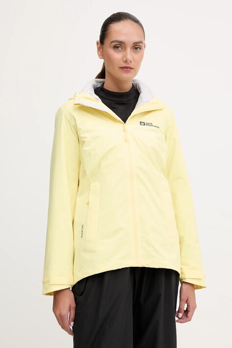 Μπουφάν Jack Wolfskin Moonrise 3in1 χρώμα: μπεζ