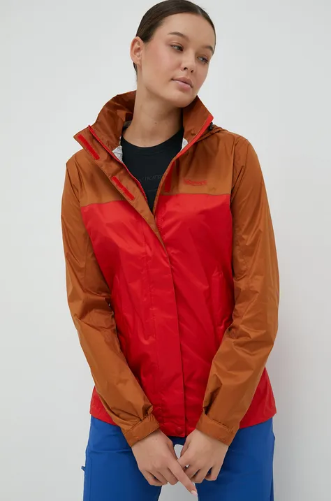 Nepremokavá bunda Marmot Precip Eco dámska, červená farba