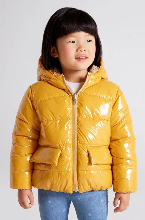 Дитяча двостороння куртка Mayoral колір жовтий