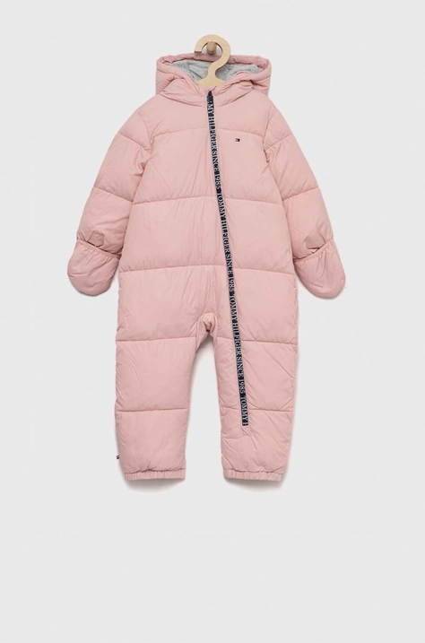 Tommy Hilfiger combinezon bebe culoarea roz