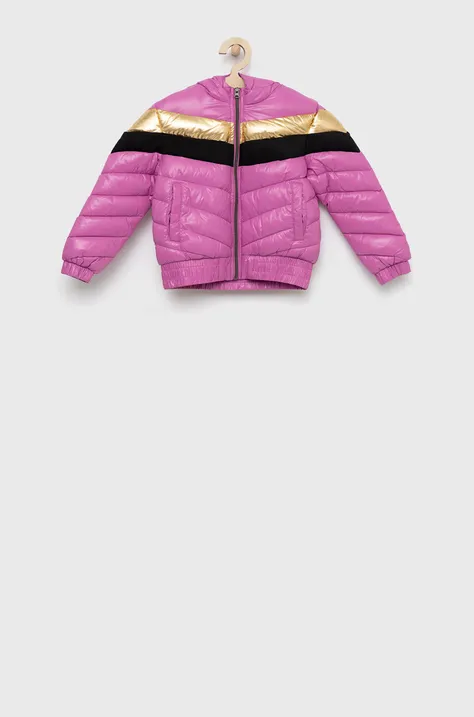 Παιδικό μπουφάν United Colors of Benetton χρώμα: ροζ