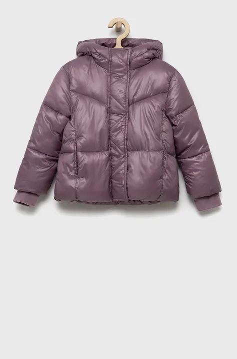GAP kurtka dziecięca kolor fioletowy