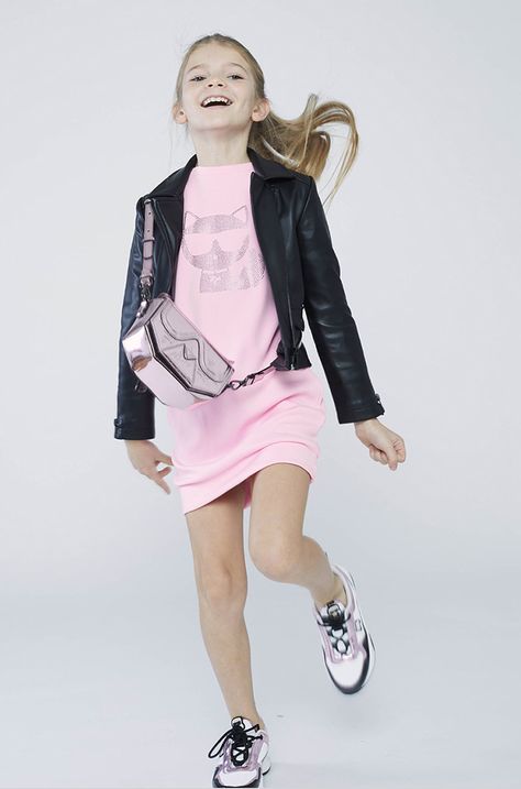 Παιδικά δερμάτινα μπουφάν Karl Lagerfeld
