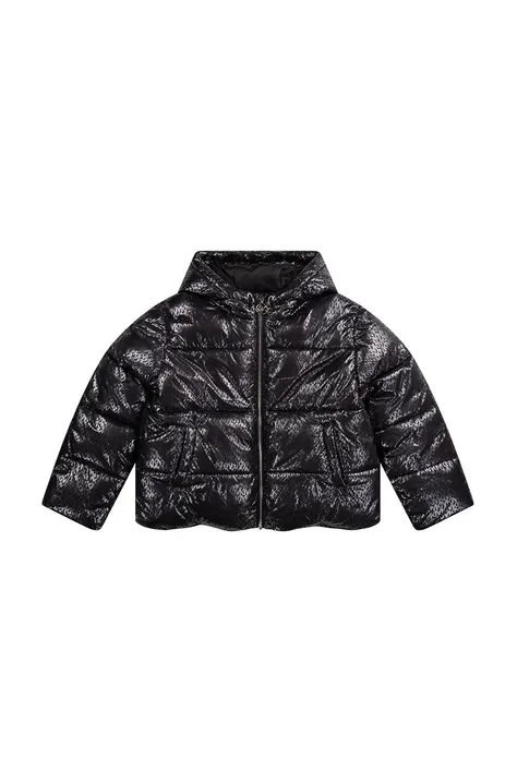 Otroška jakna Michael Kors črna barva