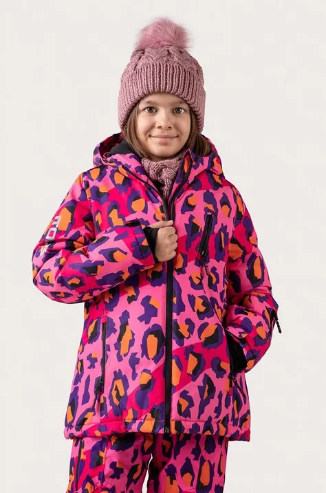 Coccodrillo kurtka narciarska dziecięca kolor różowy