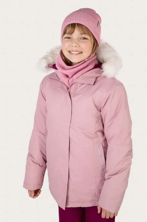 Detská lyžiarska bunda Lemon Explore ružová farba