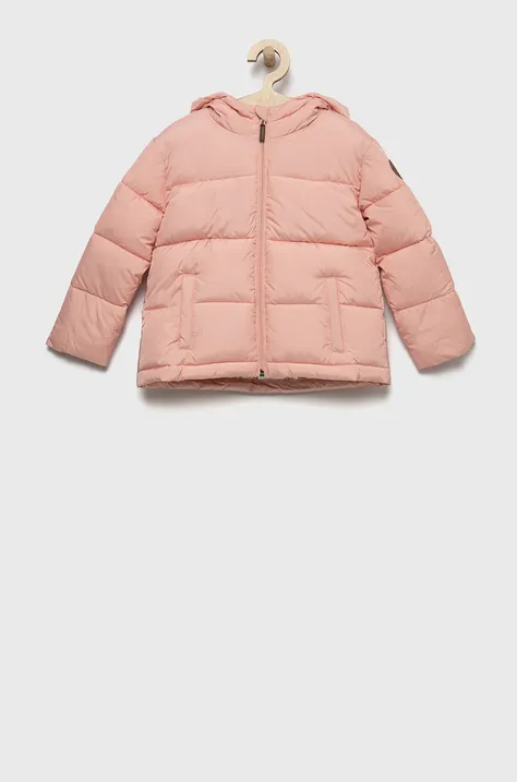 Παιδικό μπουφάν Roxy χρώμα: ροζ