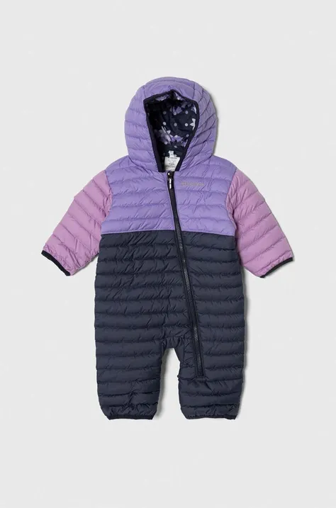 Двосторонній комбінезон для немовлят Columbia колір фіолетовий