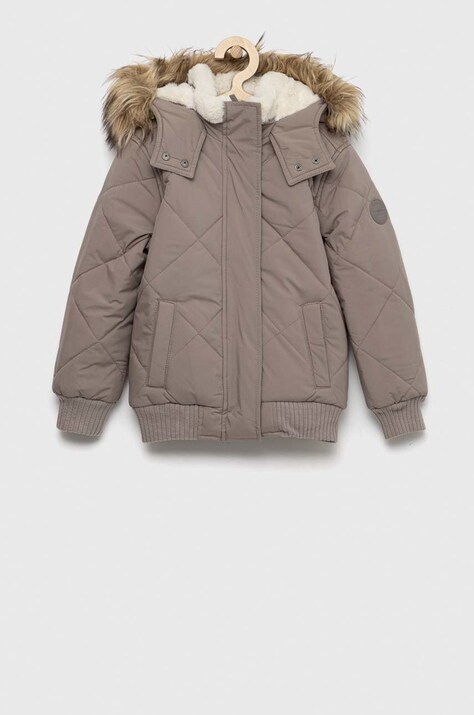 Abercrombie & Fitch geaca copii culoarea gri