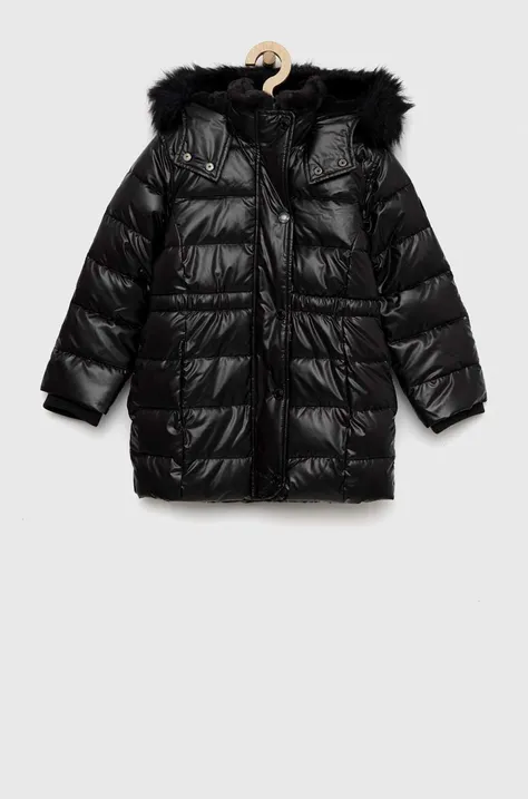 Otroška jakna Abercrombie & Fitch črna barva