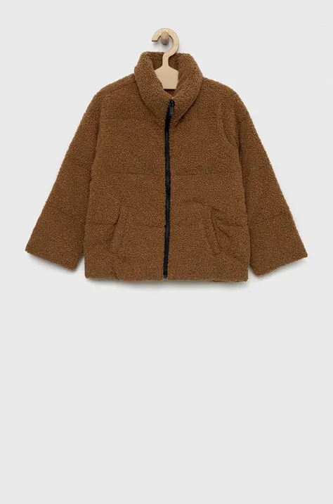 Otroška jakna Abercrombie & Fitch rjava barva