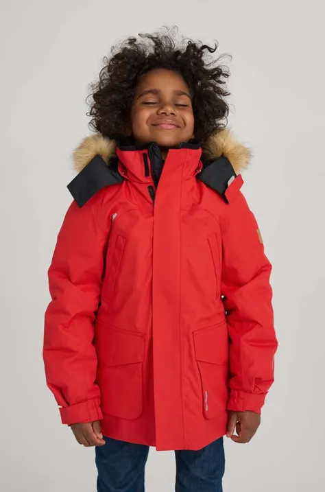 Παιδικό μπουφάν με πούπουλα Reima χρώμα: κόκκινο