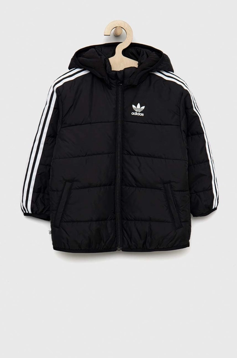 Dětská bunda adidas Originals černá barva