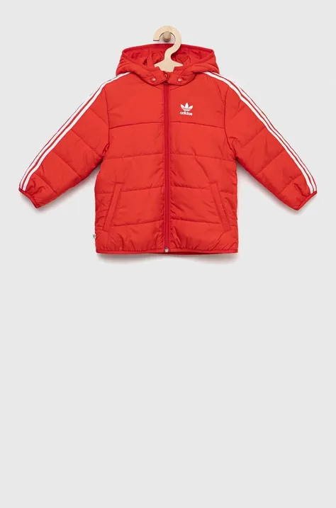 adidas Originals kurtka dziecięca kolor czerwony
