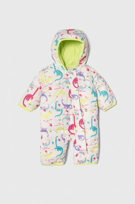 Detský páperový overal Columbia béžová farba