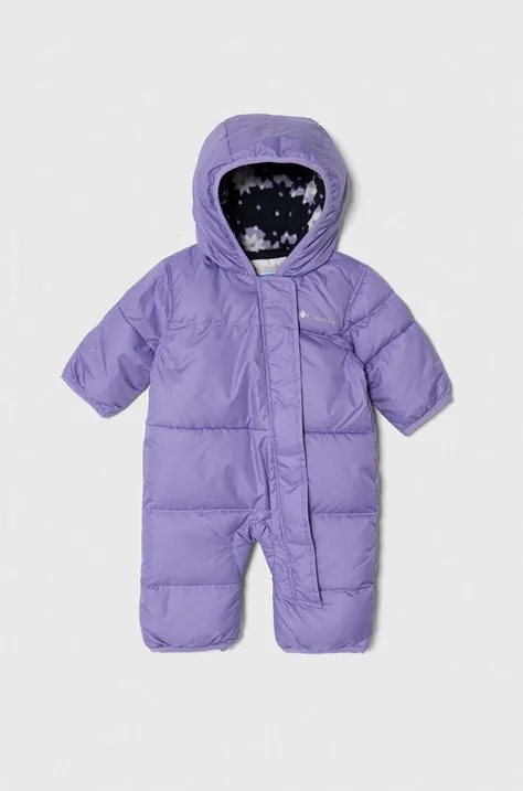 Пуховий комбінезон для немовлят Columbia колір фіолетовий
