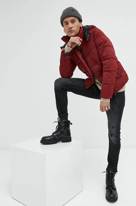 Куртка s.Oliver мужская цвет бордовый зимняя