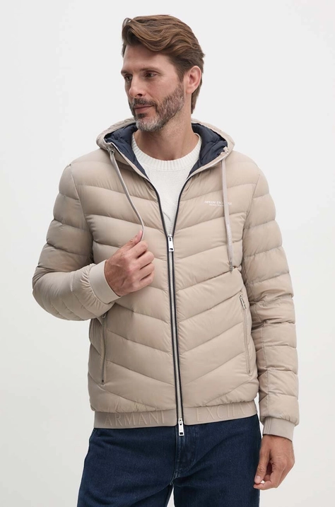 Armani Exchange piumino uomo colore beige