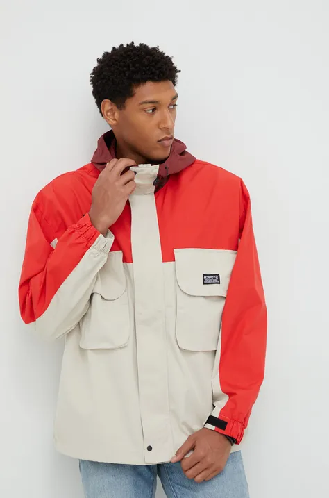 Vodoodporna jakna Levi's moška, rdeča barva