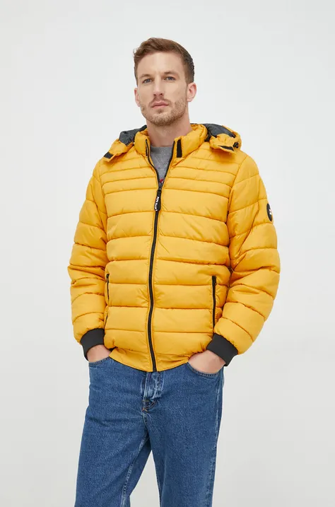 Яке Pepe Jeans в жълто със зимна изолация