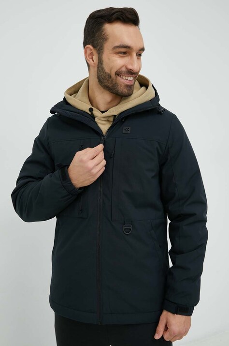 Billabong geaca barbati, culoarea negru, de tranzitie