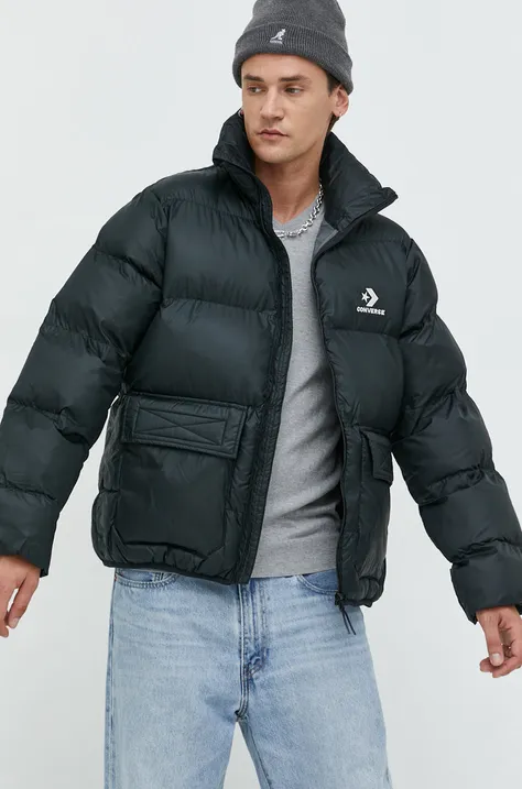 Куртка Converse чоловіча колір чорний зимова