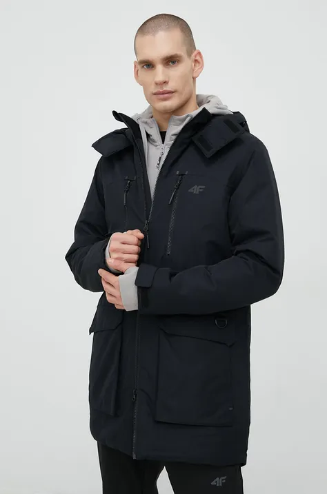 4F kurtka outdoorowa kolor czarny