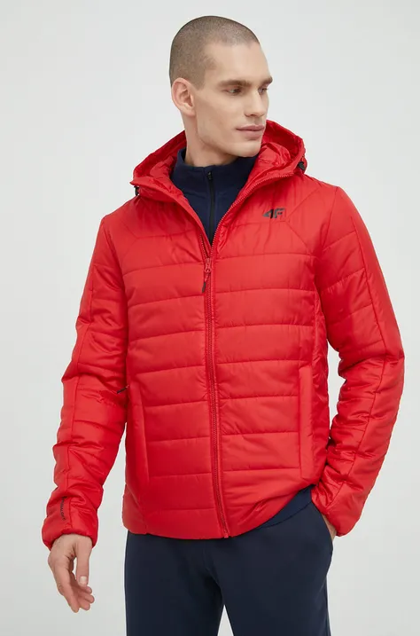 Куртка 4F чоловіча колір червоний зимова