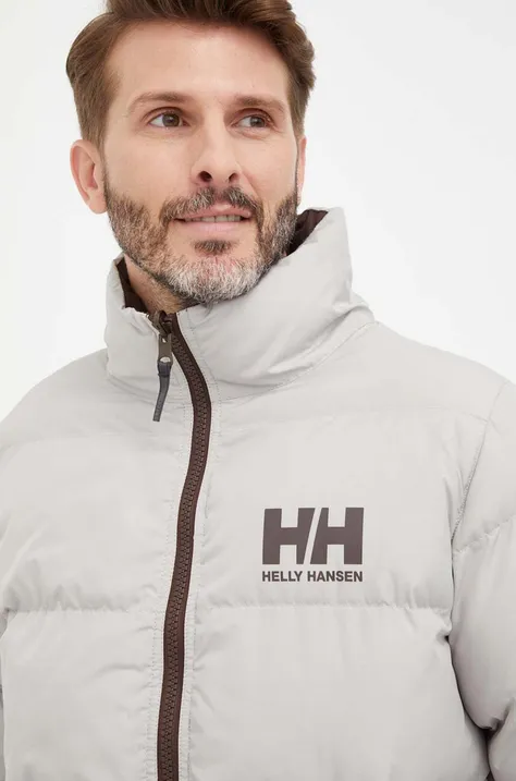 Helly Hansen kurtka dwustronna męska kolor szary zimowa
